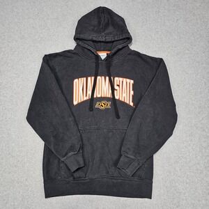 Oklahoma State Cowboys Hoodie Mens Large Black OSU Pullover Champion Stitched